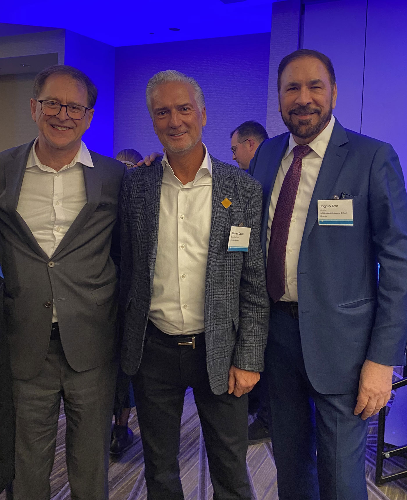 Minister Adrian Dix, Steven Dean, Executive Chair, and Minister Jagrup Brar