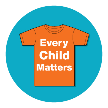 Orange shirt with text 'Every Child Matters