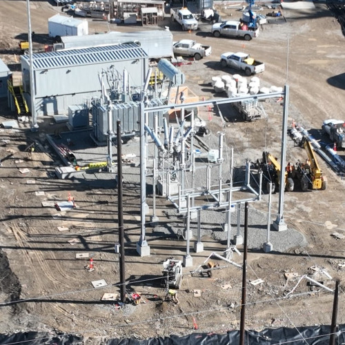 25 kV electrical substation and 225kV transformer