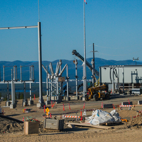 25 kV Electrical substation