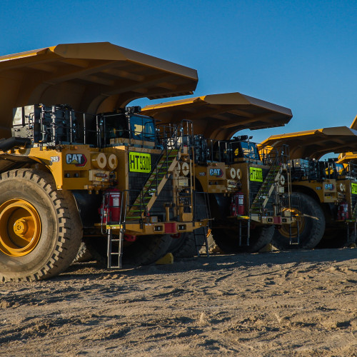 240-tonne rigid frame haul trucks