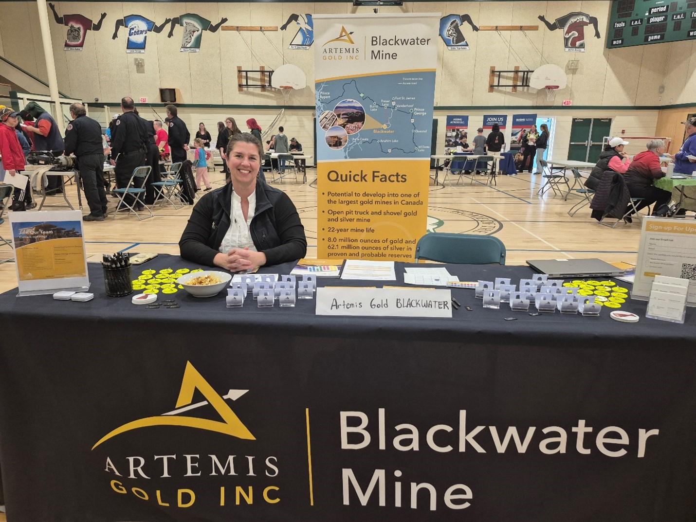 Jolene Webb, Office Manager – Community Relations, at the Fraser Lake Elementary Secondary School